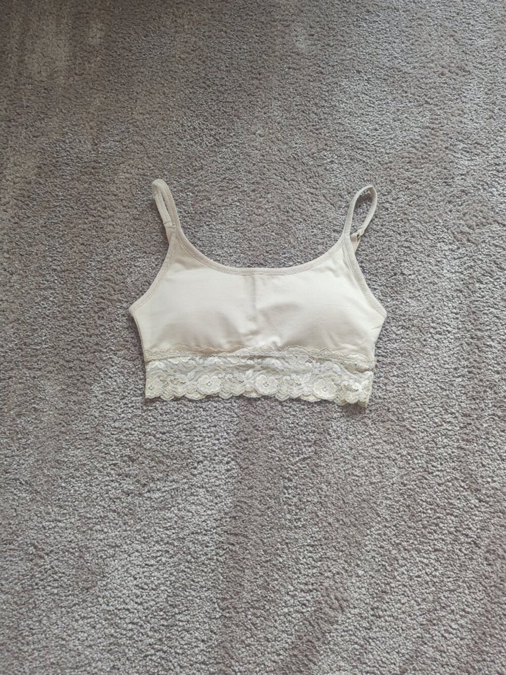 Pact Organic Cotton Lace Bralette Size XS